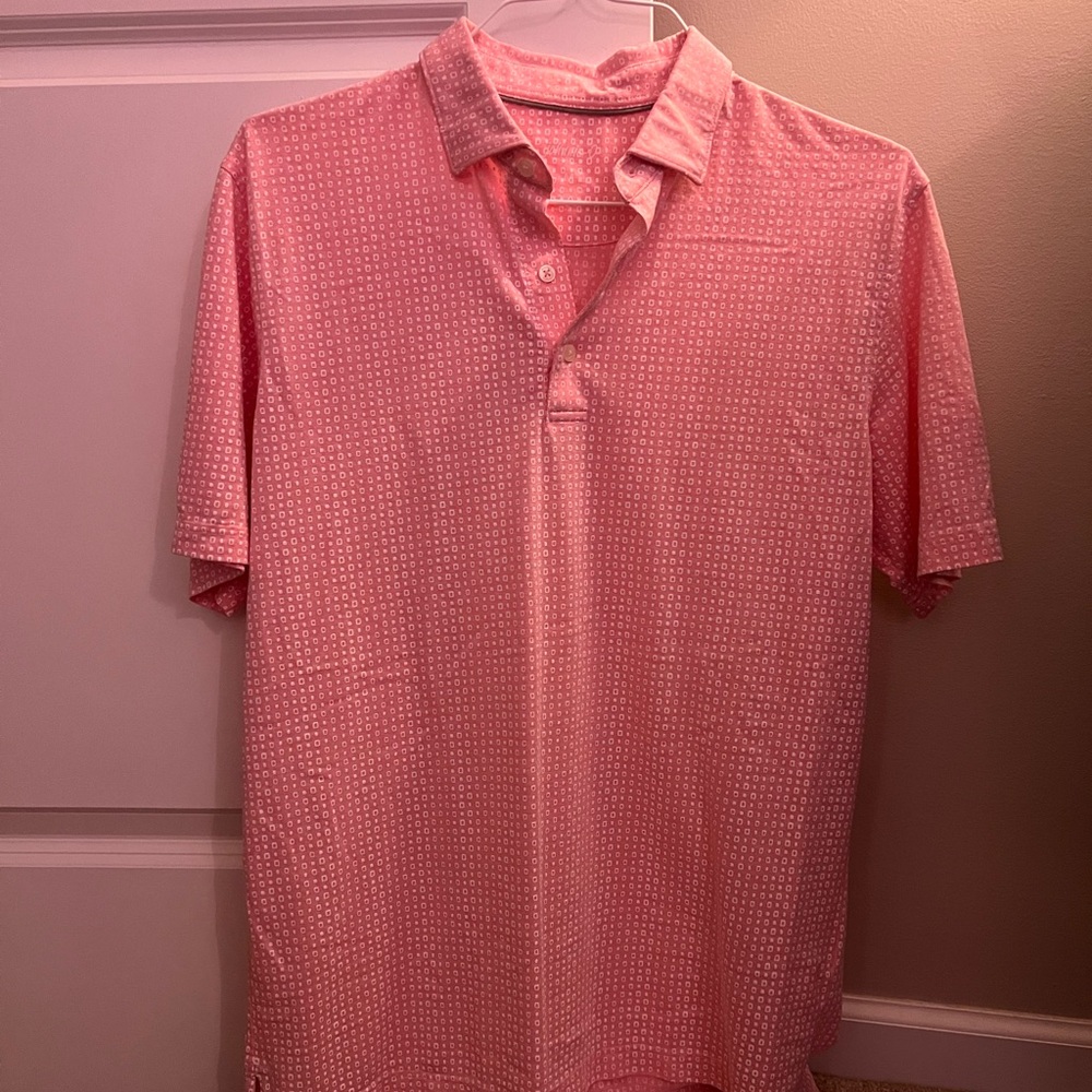johnnie-O Light Pink Polo Shirt